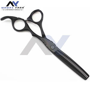 Juego de Tijeras de Peluquería Negras Hechas a Medida de Primera Calidad, Tijeras de Salón de Diseño Ergonómico con Mango de Acero Inoxidable - Product Image 2