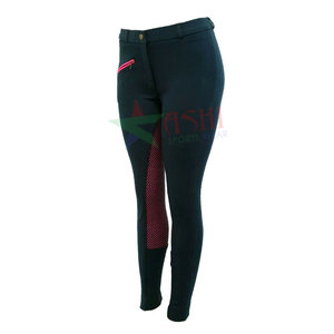 Pantalones de asiento completo con logotipo personalizado de alta calidad, venta al por mayor, pantalones de equitación ecuestre de silicona de cintura alta, pantalones deportivos de cuero - Product Image 5