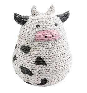 Lovely Eco-Friendly Dairy Cow Kid Basket for Home Decor for Bathroom Wardrobe and Kitchen from Vietnam SISU - Product Image 1