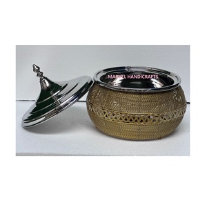 Casserole unique en fil de fer avec fondue en acier inoxydable |   Réchaud alimentaire de luxe pour buffet et service traiteur - Product Image 1