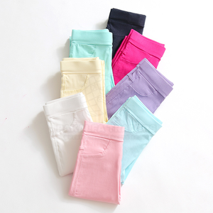 Best Selling Children Nylon Spandex Leggings Sweet Style Lightweight Kids Pants for School & Play Pakistan Made - Product Image 5