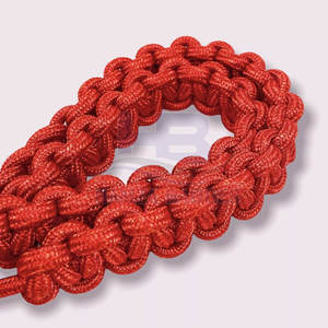 Accesorio de cordón de hombro tejido de nailon y poliéster Cómodo con lazo flexible para diseños de atuendo personalizados únicos - Product Image 3