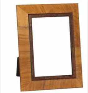 Cadre photo et vaisselle décorative faits main en os incrusté gris et blanc – Pièce de qualité supérieure - Product Image 2