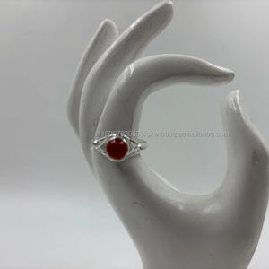 Bague en argent 92.5 de qualité supérieure en argent pur véritable avec un confort et un style résistants au ternissement-Matériau principal en laiton - Product Image 1