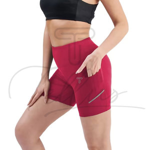 <b>Women's</b> Autumn Solid Gym Leggings Compression <b>Shorts</b> Breathable <b>Sweat</b>-Wicking Quick Dry Mid Waist Elastic Stretchy Spandex/Nylon - Product Image 5