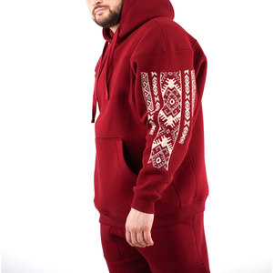 Sweat à capuche polaire OEM 100% sweat à capuche personnalisé avec broderie hip hop lourde - Product Image 2