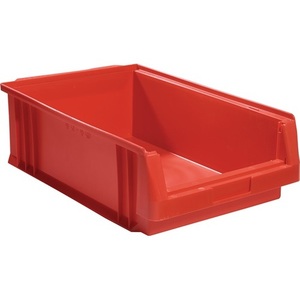 Boîte de rangement en plastique rouge LA-KA-PE PLK L500xB315xH150mm en matériau PP - Product Image 1