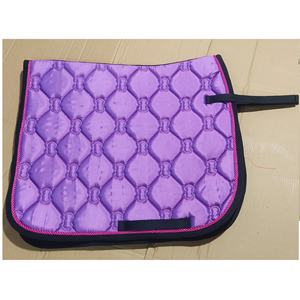 Tapis de selle de cheval anglais Tapis de selle de cheval équestre Prime Dressage Tapis de selle de cheval Couleur bleue Coton - Product Image 5