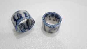 Antique Resin & Wooden Napkin Rings Customizable <b>Tableware</b> for Home Handmade in India - Product Image 4