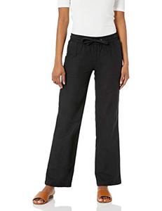 <span class=keywords><strong>Pantaloni</strong></span> Larghi da Donna <span class=keywords><strong>in</strong></span> Misto <span class=keywords><strong>Lino</strong></span> con Elastico <span class=keywords><strong>in</strong></span> Vita e Coulisse, Traspiranti (Taglia Grande) <span class=keywords><strong>Neri</strong></span> M - Product Image 1