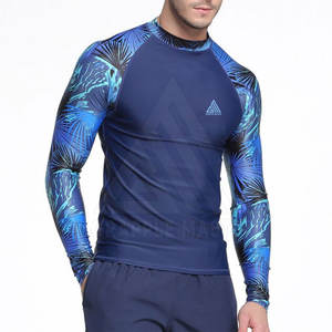 คุณภาพดีที่สุดธรรมดา MMA Rash Guard แขนยาว MMA Rush Guard ระบายอากาศได้อย่างมีสไตล์ MMA Rash Guard - Product Image 4
