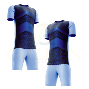 Uniforme de Fútbol de Alta Calidad 100% Poliéster con Cuello en V, Uniforme de Club de Fútbol con Cuello Polo, Personalizable al por Mayor - Product Image 5