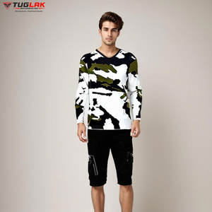 Maillot de motocross en polyester 100% Maillot de sublimation à manches longues à séchage rapide Matériau en nylon imperméable - Product Image 4