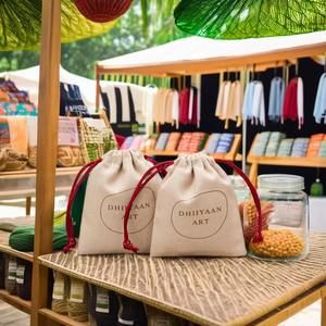 <b>Promotional</b> Jute Canvas Tote <b>Bag</b> Cotton Canvas Reusable Custom logo Eco Shopping Canvas Jute <b>Bag</b> - Product Image 4