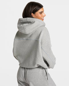 Vêtements de Gym Écologiques Imprimés d'Hiver Personnalisés, Pull à Fermeture Éclair, Survêtement, Jogging, Crop Top, Veste, Pantalon Deux Pièces, Ensemble pour Femmes - Product Image 5