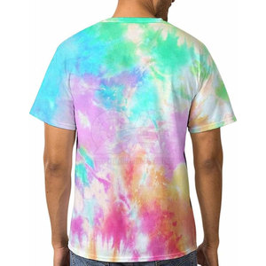 Respirant Tie Dye T-shirts Casual À Manches Courtes T-shirts Hommes Hiver Tie Dye T-shirts À Vendre - Product Image 2