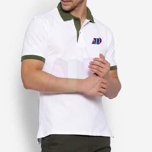 Camisas de Manga Corta de Punto Sólido Fabricadas en Pakistán para Hombre, con Tela Transpirable, Ajuste Casual, Estilo Simple - Product Image 2