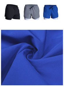 กางเกงเอวยางยืดสำหรับผู้ชายกางเกงขาสั้นระบายอากาศได้ดีแห้งเร็วสำหรับใส่ในยิมฤดูร้อน - Product Image 4