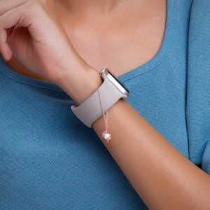 Charme de montre goutte perle or rose pendentif élégant et luxueux et breloque pour montres-bracelets - Product Image 2