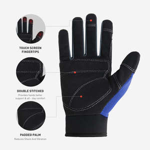 Gants de travail pour hommes et femmes, gants de travail pour mécanicien utilitaire avec écran tactile, gants de travail flexibles - Product Image 3