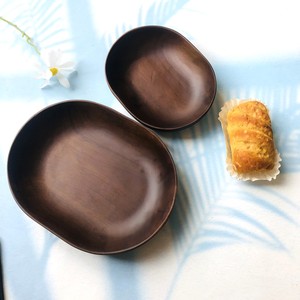 Logo personnalisé Table à manger bol à fruits décoratif couleur chocolat bol de forme ovale pour salade, fruits, collation, aliments frits, etc. - Product Image 1