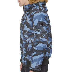 Veste d'hiver décontractée pour homme avec capuche en fausse fourrure, vêtements d'extérieur tendance urbaine, manteau d'hiver en fausse fourrure à capuche pour homme, design de créateur - Product Image 2