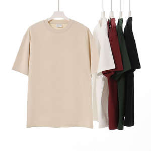 เสื้อยืดคอกลมผ้าฝ้ายขนาดใหญ่และสูงสำหรับผู้ชายเสื้อลำลองผ้าถักนุ่มใส่ได้ทุกวันใส่สบาย - Product Image 4