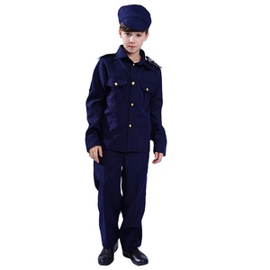 Vente en gros d'uniforme de policier pour garçons, tenue de Cosplay, costumes de jour pour jeu de rôle de carrière pour fête d'halloween et carnaval pour enfants - Product Image 2