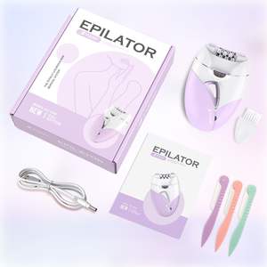 Épilateur portable 36 pinces pour femmes, 2 vitesses réglables, pour l'épilation du visage, des lèvres, des bras, des aisselles, des jambes et des zones du maillot - Product Image 1