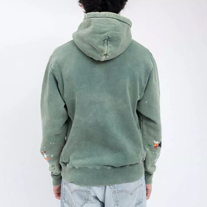 Fourniture directe d'usine hommes sweats à capuche personnalisés basiques hommes sweats à capuche contraste couleur sweats à capuche pour hommes lavage à l'acide - Product Image 3