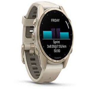 Meilleures ventes de montres connectées GPS - 43 mm - Gris brumeux - Grès foncé - Or doux - Product Image 1