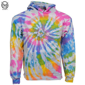 Matériau premium de haute qualité meilleur design hiver chaud prix de gros Tie Dye Hoodie pour hommes. - Product Image 5