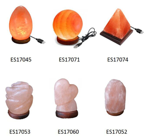 Lámparas de Sal del Himalaya Mini USB con Interruptor de Intensidad, Base de Madera, Cristal de Roca, Decoración, Regalo Natural, Venta al por Mayor - Product Image 4