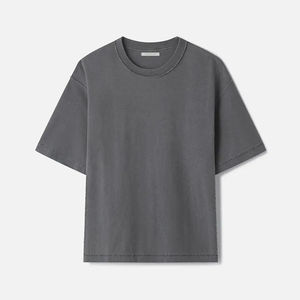 Camiseta Deportiva de Manga Corta para Hombre, Corte Regular, Tela de Lona 100% Algodón de Primera Calidad, Logotipo Personalizado, Estilo Lavado, Moda Urbana - Product Image 5