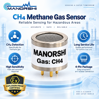 Capteur de gaz méthane infrarouge Manorshi MNS-QT331 avec tension d'alimentation de 3,3-5V et sortie de 0,4-2V