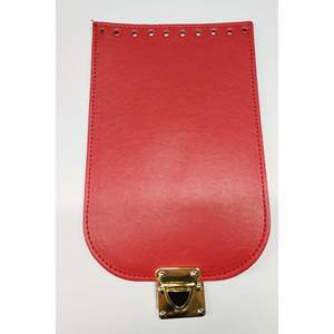 Funda de bolso de polipiel roja 20x13cm para equipaje - Product Image 1