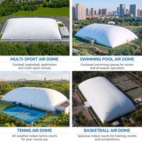 Dômes sportifs gonflables en PVDF, structure autoportante, pour terrains de football, de tennis et stades intérieurs – Vente directe usine