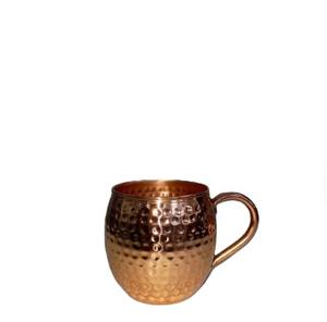 Eco-Friendly <b>Large</b> Capacity Pure Copper Drinking <b>Mug</b> Traditional Hammered Cocktail <b>Mug</b> Handle Portable for Home Office Use - Product Image 1