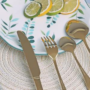 Juego de cubiertos de acero inoxidable ecológico de lujo, superventas, cubiertos de Metal con espejo para uso en la cocina de la boda del hogar - Product Image 6