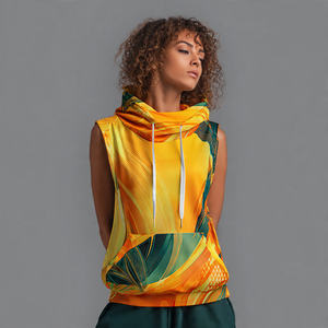 Haut de sport sans manches pour femme, imprimé OEM, délavé à la pierre, coupe musclée, sublimation, singlet - Product Image 2