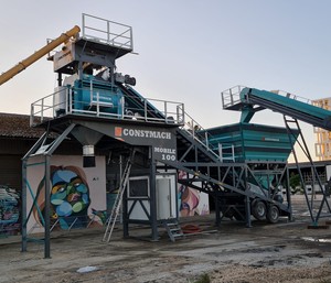 Mobile 100 100 M3/h Mobile Ready Mix Plant Advanced Portable Concrete Solution - Product Image 5
