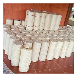 เสื่อทอไม้ไผ่งานศิลป์ทำมือสำหรับปูผนังและพาร์ทิชันในห้อง - Product Image 2