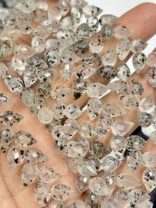 Quartz noir naturel AAA, facetté, en forme de briolette, goutte d'eau, perçage fantaisie, brin de 8 pouces, 6x9 mm environ - Product Image 4