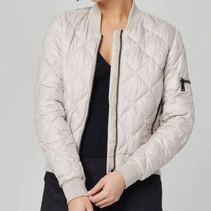 Custom Made Logo Quilted Padded Canvas Thin Lightweight High Quality Bomber <b>Jacket</b> for <b>Men</b> Winter Season - Product Image 2