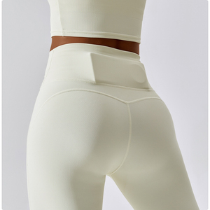 Personalizado Nuevo artículo de alta calidad Cintura alta Scrunch Butt Hip Lifting Pantalones sin costuras GYM Fitness Yoga Leggings para mujeres - Product Image 6