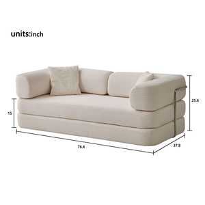 Nuevo Sofá Cama Inflable Portátil Convertible de Tela Moderna para Dormitorio, Sala de Estar, Hotel y Apartamento, Envío Directo 2026 - Product Image 3