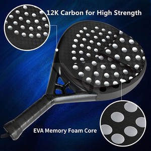Raquettes de padel de conception professionnelle Offre Spéciale Services d'OEM du nylon 12K de fibre de carbone faits sur commande de haute qualité offerts - Product Image 4