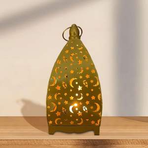 Linterna de vela de Metal dorado de diseño único para decoración del hogar para mesa colgante jardín restaurante Navidad boda - Product Image 4