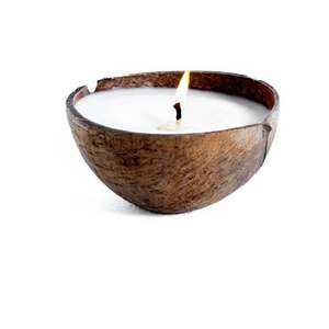 Cuenco para Velas de Madera Natural Color Marrón para Decoración del Hogar, Navidad y Mesa, Cuencos para Velas de Madera Hechos a Mano - Product Image 5
