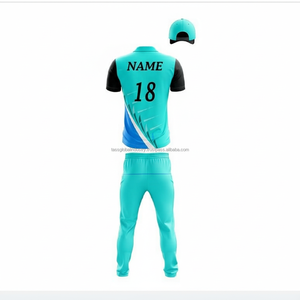 Conjunto de Uniforme de Cricket con Estampado Digital Personalizado, Unisex, Jersey de Spandex/Algodón, Pantalón Corto, Ligero, Transpirable, de Secado Rápido - Product Image 2